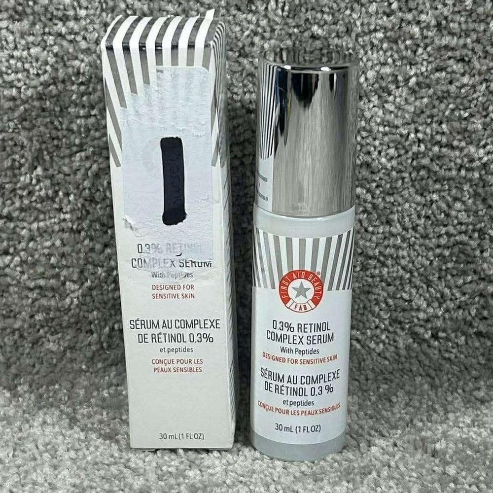First Aid Beauty Retinol Complex Serum 0.3% Peptides Sensitive Skin Unisex 1oz